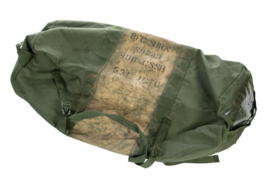 US Army  Duffle Bag dufflebag plunjezak goederentas met rugzakbanden  groen - gebruikt - origineel