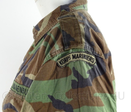 Korps Mariniers woodland forest camo uniform jas met straatnaam - 146 cm borstomtrek - origineel