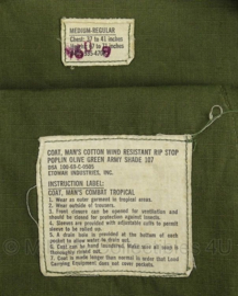 USAF Air Force Jungle Fatique jas Ripstop Poplin Senior Master Sergeant - 2nd pattern jacket - vietnam oorlog - maat Medium-Regular 1969 - origineel