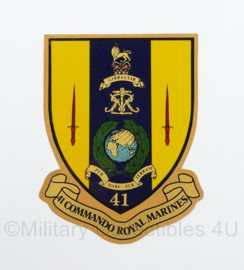 Britse leger 41 Commando RM Royal Marines sticker - 13 x 9,5 cm - origineel