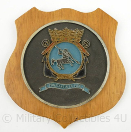 KM Koninklijke Marine wandbord School voor de Eerste Maritiem Militaire Vorming - 15½ x 15½ x 1½ cm - origineel