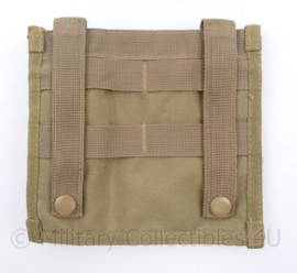 Defensie  en US Army  Office pouch Coyote MOLLE - merk Templar Assault Systems  - 17,5 x 4 x 16 cm - nieuwstaat - origineel