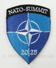 NATO-Summit 2025 borst patch Den Haag - met klittenband - 10 x 7 cm