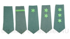 Vroege Bundesgrenzschutz epauletten set groen (van ieder 1 enkele)- origineel