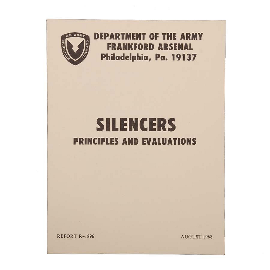 US Report Silencers - Principles and Evaluations August 1968 Report R-1896