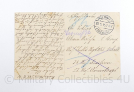 WO1 Duitse Postkarte Einig Fest und Treu 1916  -  9 x 14,5 cm - origineel