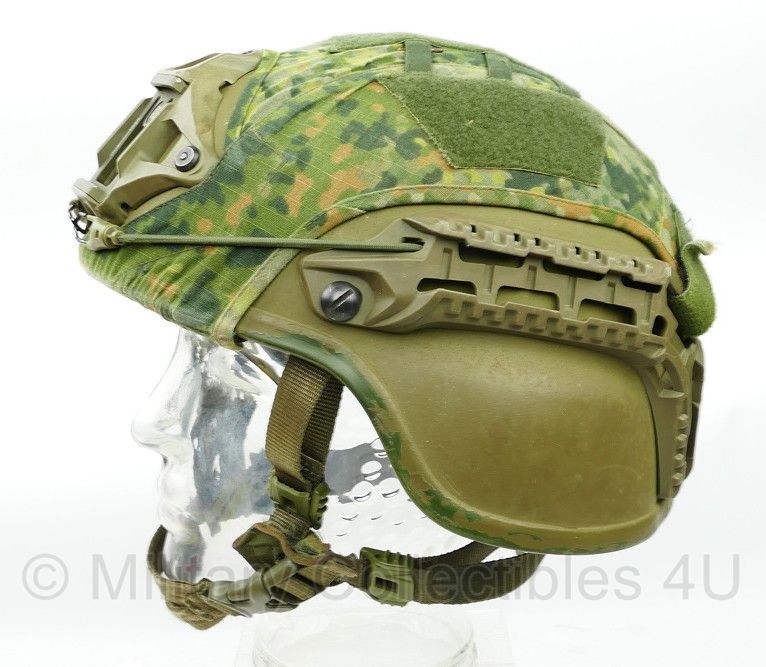 Revision Galvion Doks Helm Baltskin Viper P6N groen met NFP Green cover - maat 4 (56,4 tm. 61 cm.) = Large  - gedragen - origineel