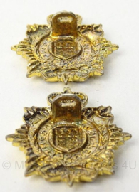 Britse Royal Logistic Corps kraag insigne set - 3 x 3 cm - origineel