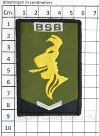 Nederlands Brigade Speciale Beveiligingsopdrachten (BSB) embleem GVT met klittenband - 5 x 8,5 cm