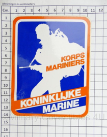 KM Koninklijke Marine KMARNS Korps Mariniers sticker - 13,5 x 10 cm - origineel