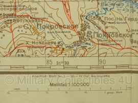 Duitse stafkaart Sonderausgabe 1940 Rusland UdSSR Ost Wosnjessenssk  L-36-I - 93 x 84 cm.  schaal 1:100000 - origineel