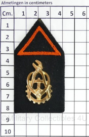 Defensie Opleiding Technische troepen kraagspiegel paar - 8 x 4 cm - origineel