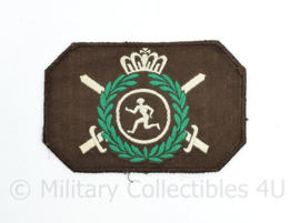 Defensie vorig model LO sport embleem - 10 x 6,5 cm - origineel