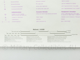 Duitse stafkaart NATO Truppenübungsplatz Munster Süd - 1 op de 50.000 - 75 x 56 cm - origineel