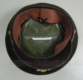 US officier visor cap groen - beste kwaliteit - 57 cm. hoofdomtrek