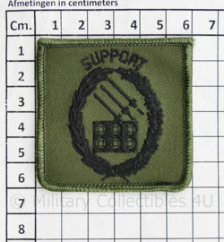 Defensie borst embleem Support - met klittenband - 6 x 6 cm - origineel