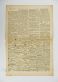 WO2 Duitse krant Tageszeitung nr. 138 15 juni 1944 - 47 x 23 cm - origineel