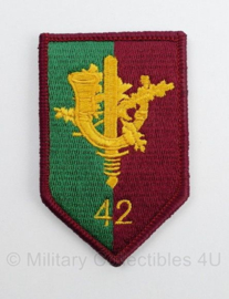 Defensie 42 Bataljon Limburgse Jagers embleem - met klittenband - 8 x 5 cm