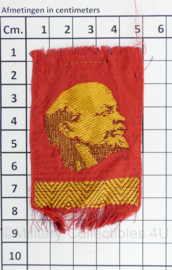 Russisch USSR Lenin embleem stof - 8 x 5 cm - origineel