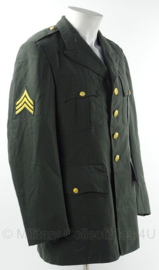 US Army class A Vietnam oorlog Sergeant - Coat, Man's, Army Green 1986 - size 40R = NL maat 50 - origineel