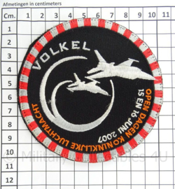 KLu Luchtmacht eenheid embleem Volkel - Open Dagen Koninklijke Luchtmacht Volkel 2007 - doorsnede 10 cm - origineel