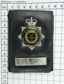 Britse Politie brevet in lederen houder Sussex Police - 11 x 8 cm - origineel