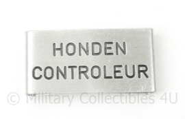 Politie enkele schouder insigne Honden Controleur - 4½ x 2½ cm - origineel