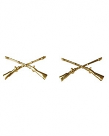 US Branche Insignia Officer infantry - 1 PAAR