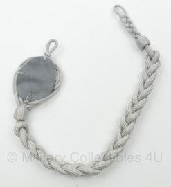 Bundeswehr Schützenschnur der Bundeswehr in silber - 43 cm - origineel