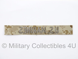 USMC "US Marines" branch tape/naamlint - marpat desert camo - nieuw gemaakt