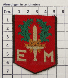 KL DT embleem "EM Eerste divisie 7 december" - vorig model  - gevouwen - origineel