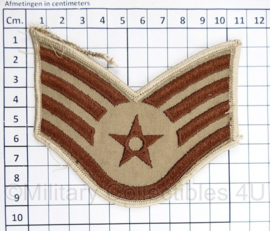 USAF Air Force rang emblemen paar Staff Sergeant voor Desert uniform - 10,5 x 9 cm - origineel