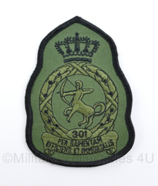 Klu Luchtmacht embleem 301 Squadron met klittenband - 11,5 x 8 cm - origineel