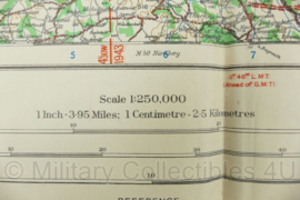 WW2 British War Office map 1943 Central Europe Erfurt - 88,5 x 63 cm - origineel