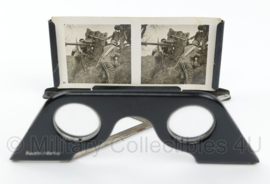 WO2 Duitse stereo 3D kijker met de originele 3D foto's - Der Kampf im Westen - 29,5 x 21 x 3 cm - origineel