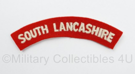 Britse leger South Lancashire shoulder title - 12 x 4 cm - origineel