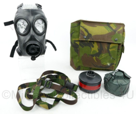 AMF12 gasmasker met oefen- EN gevechtsfilter en draagtas - maat 2 = Midden  - origineel