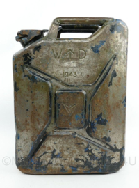 WO2 Britse WD War Department jerrycan 1943 - 33 x 13 x 47 cm - origineel