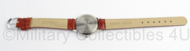 Ministerie van Financien horloge in geschenkdoos - bruin bandje - klein horloge - merk Olympic - origineel