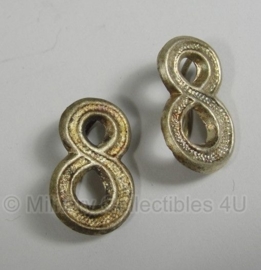 Schouderstuk nummer set - 21mm - 8 - origineel