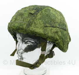 Russische leger Digital Flora camo replica gevechtshelm 6D47 Ratnik met overtrek en stofbril cover- replica