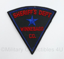 Embleem Amerikaanse Sheriffs Dept Winnebago Co - 10,5 x 10,5 cm - origineel