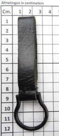 KMAR Marechaussee of Politie mini maglite houder - zwart leder - 3,5 x 12 cm - origineel