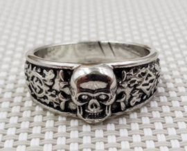 SS Totenkopf doodskop ring   - replica - size 8, 9 of 10