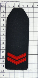 Korps Mariniers  epauletten Korporaal  - 13 x 5 cm - origineel