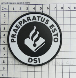 Politie DSI Praeparatus Esto PVC embleem met klittenband - 8 cm diameter