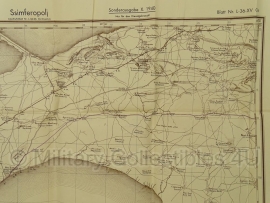 Duitse stafkaart Sonderausgabe 1940 - Ssimferopolj L-36-XV Ost -  98 x 89 cm.! - schaal 1:100000 - origineel