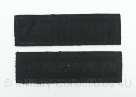 Russische leger naamlint en bloedgroep embleem paar - afmetingen 3,5 x 12 cm