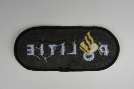 Politie embleem ovaal  - 9,5 x 4 cm - origineel