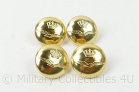 KLU Koninklijke Luchtmacht DT knopen set  4 stuks - 23 mm - origineel